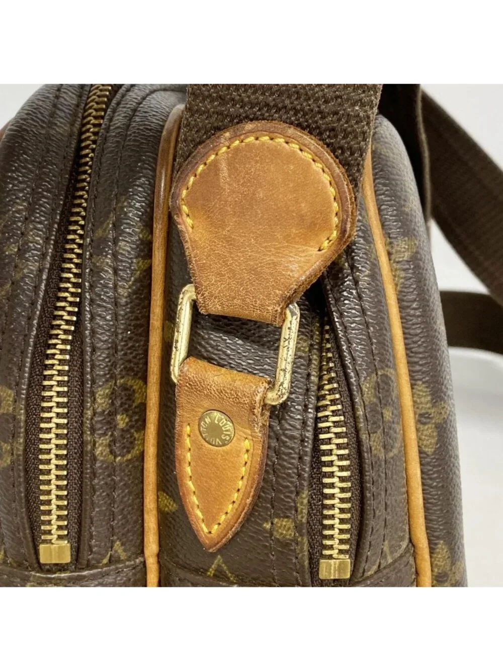 Louis Vuitton Shoulder Bag Monogram Reporter PM Brown